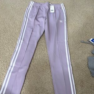 Adidas purple/lavender training pants size small nwt
